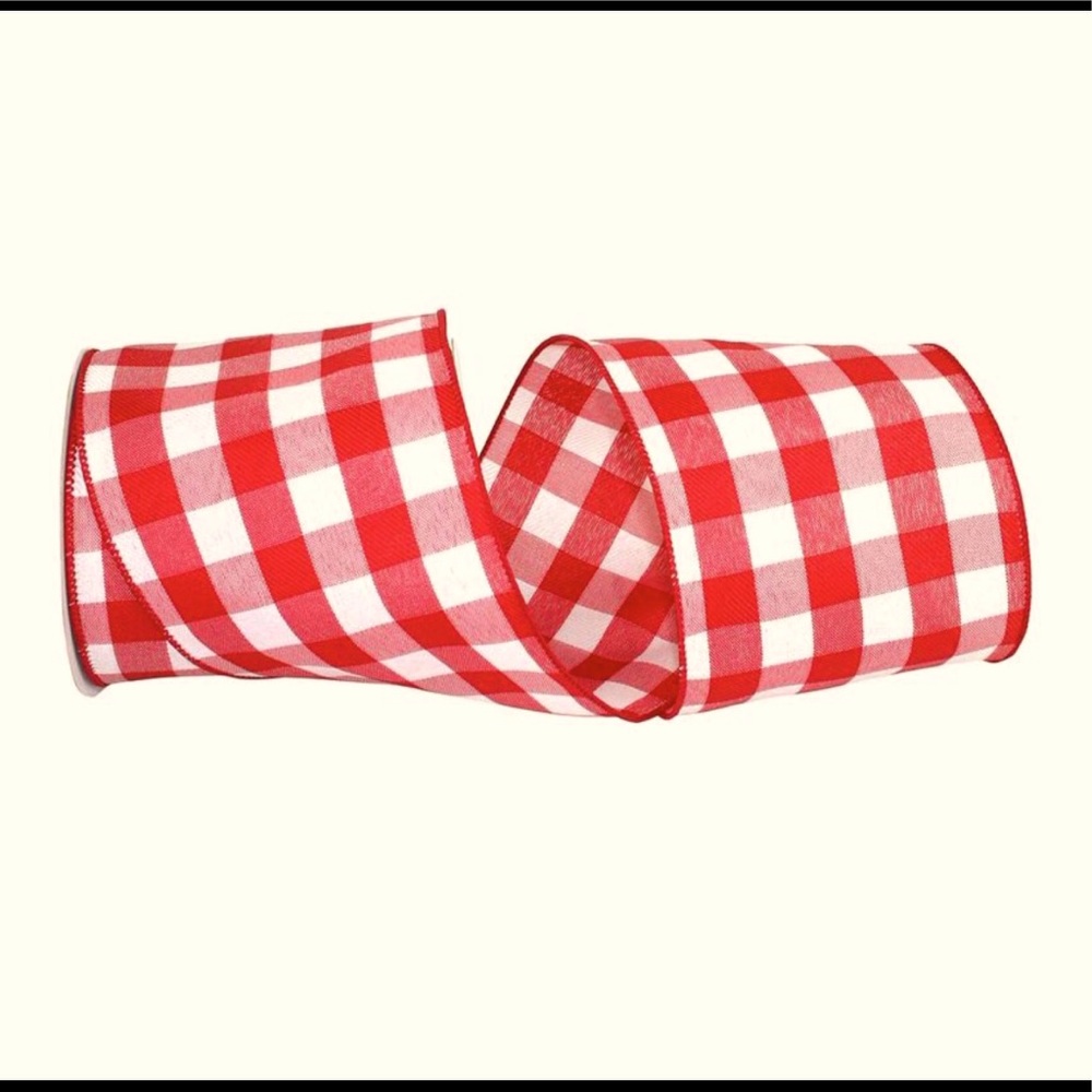 New Buffalo Plaid Wire Ribbon 4”x10 Yards